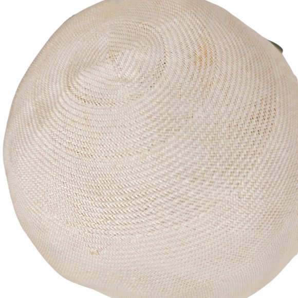 1960s Vintage White Bubble Cloche Hat With A Large Red Poppy Flower Designer - Picture 5 of 6